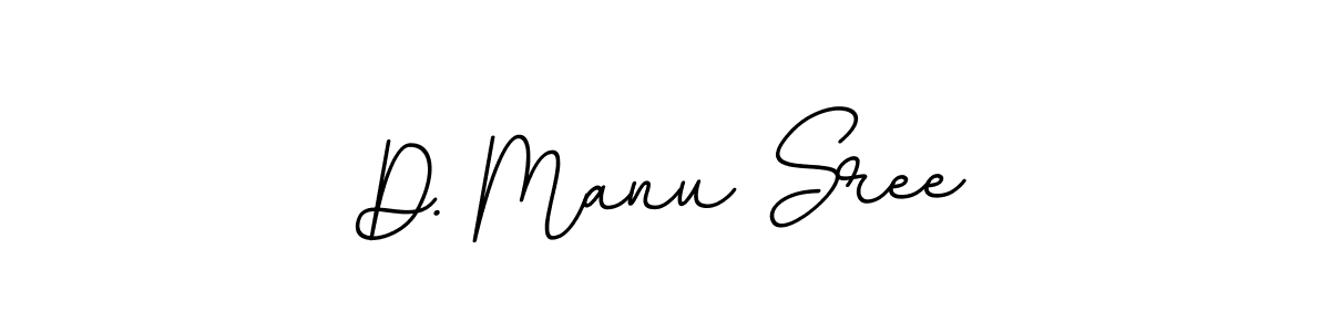 Create a beautiful signature design for name D. Manu Sree. With this signature (BallpointsItalic-DORy9) fonts, you can make a handwritten signature for free. D. Manu Sree signature style 11 images and pictures png