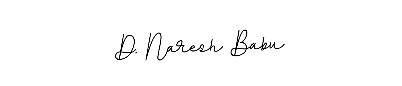 Design your own signature with our free online signature maker. With this signature software, you can create a handwritten (BallpointsItalic-DORy9) signature for name D. Naresh Babu. D. Naresh Babu signature style 11 images and pictures png