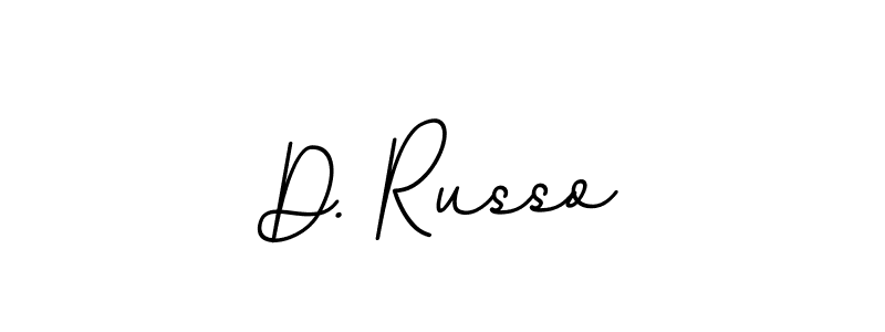 Design your own signature with our free online signature maker. With this signature software, you can create a handwritten (BallpointsItalic-DORy9) signature for name D. Russo. D. Russo signature style 11 images and pictures png