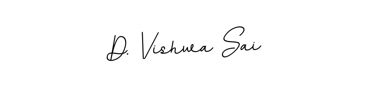 This is the best signature style for the D. Vishwa Sai name. Also you like these signature font (BallpointsItalic-DORy9). Mix name signature. D. Vishwa Sai signature style 11 images and pictures png