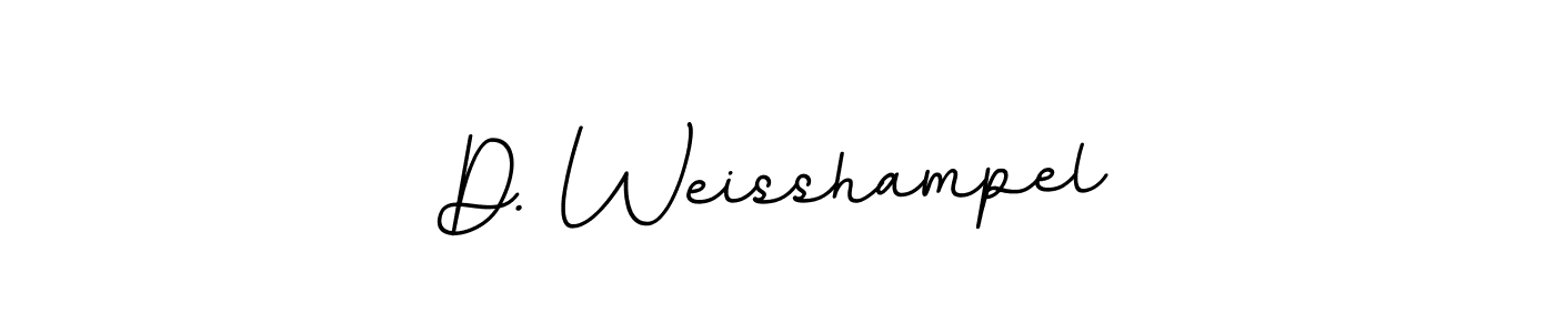 Use a signature maker to create a handwritten signature online. With this signature software, you can design (BallpointsItalic-DORy9) your own signature for name D. Weisshampel. D. Weisshampel signature style 11 images and pictures png