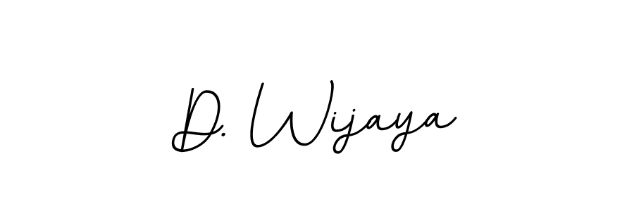 How to make D. Wijaya name signature. Use BallpointsItalic-DORy9 style for creating short signs online. This is the latest handwritten sign. D. Wijaya signature style 11 images and pictures png