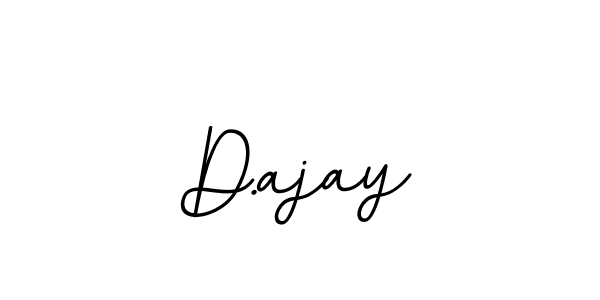 Make a beautiful signature design for name D.ajay. With this signature (BallpointsItalic-DORy9) style, you can create a handwritten signature for free. D.ajay signature style 11 images and pictures png