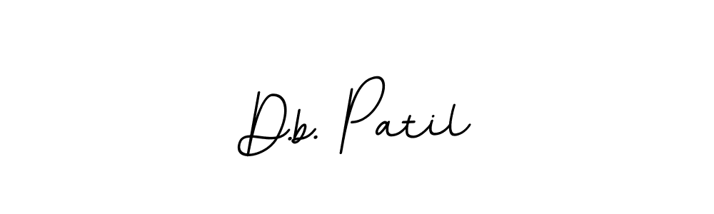 Use a signature maker to create a handwritten signature online. With this signature software, you can design (BallpointsItalic-DORy9) your own signature for name D.b. Patil. D.b. Patil signature style 11 images and pictures png