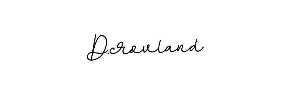You should practise on your own different ways (BallpointsItalic-DORy9) to write your name (D.crovland) in signature. don't let someone else do it for you. D.crovland signature style 11 images and pictures png