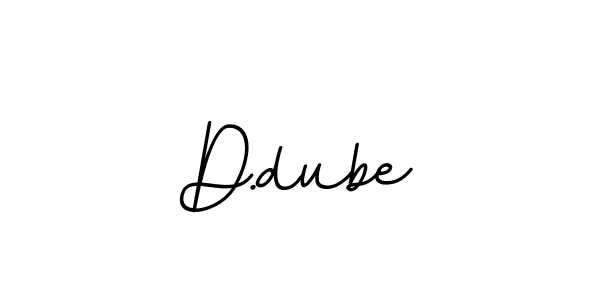 How to make D.dube name signature. Use BallpointsItalic-DORy9 style for creating short signs online. This is the latest handwritten sign. D.dube signature style 11 images and pictures png