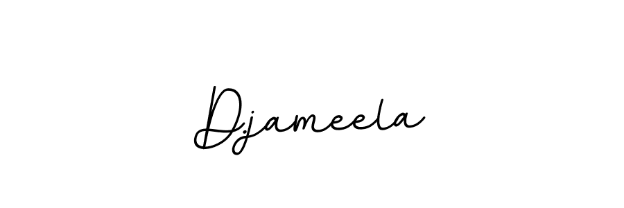 Use a signature maker to create a handwritten signature online. With this signature software, you can design (BallpointsItalic-DORy9) your own signature for name D.jameela. D.jameela signature style 11 images and pictures png