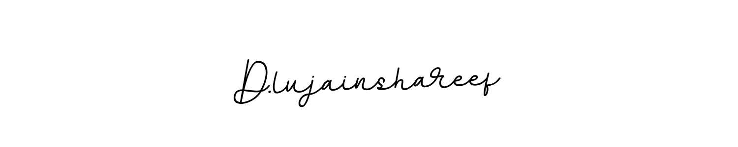 How to make D.lujainshareef signature? BallpointsItalic-DORy9 is a professional autograph style. Create handwritten signature for D.lujainshareef name. D.lujainshareef signature style 11 images and pictures png