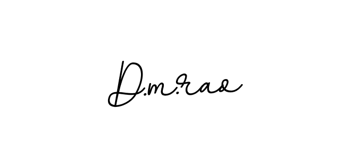 Make a beautiful signature design for name D.m.rao. With this signature (BallpointsItalic-DORy9) style, you can create a handwritten signature for free. D.m.rao signature style 11 images and pictures png