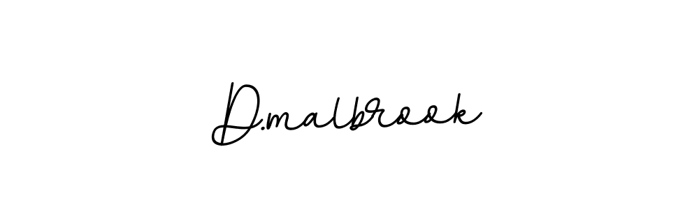 The best way (BallpointsItalic-DORy9) to make a short signature is to pick only two or three words in your name. The name D.malbrook include a total of six letters. For converting this name. D.malbrook signature style 11 images and pictures png