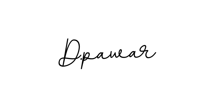 How to make D.pawar name signature. Use BallpointsItalic-DORy9 style for creating short signs online. This is the latest handwritten sign. D.pawar signature style 11 images and pictures png