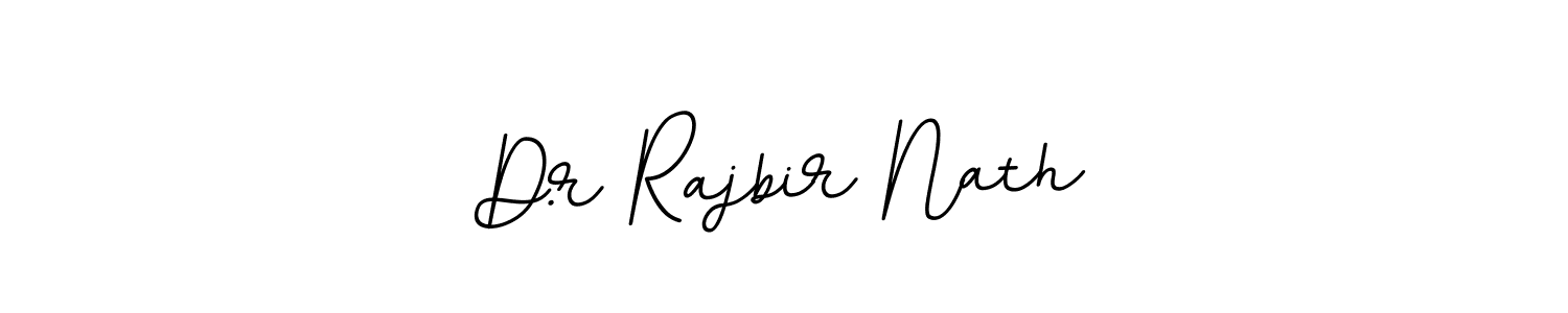 How to make D.r Rajbir Nath name signature. Use BallpointsItalic-DORy9 style for creating short signs online. This is the latest handwritten sign. D.r Rajbir Nath signature style 11 images and pictures png