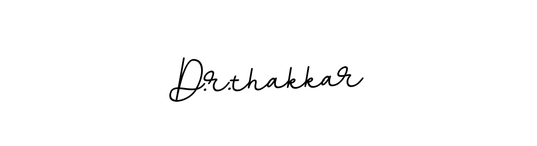 Use a signature maker to create a handwritten signature online. With this signature software, you can design (BallpointsItalic-DORy9) your own signature for name D.r.thakkar. D.r.thakkar signature style 11 images and pictures png