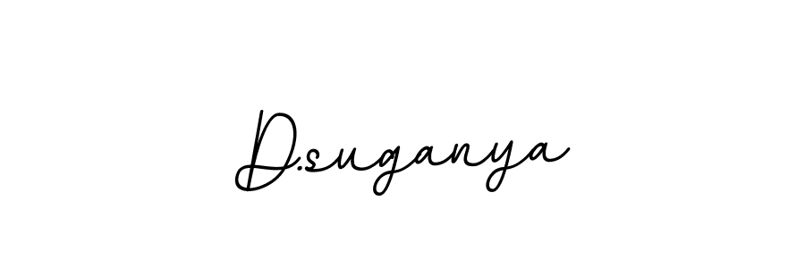 Create a beautiful signature design for name D.suganya. With this signature (BallpointsItalic-DORy9) fonts, you can make a handwritten signature for free. D.suganya signature style 11 images and pictures png