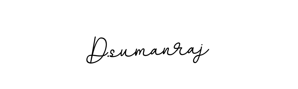 Design your own signature with our free online signature maker. With this signature software, you can create a handwritten (BallpointsItalic-DORy9) signature for name D.sumanraj. D.sumanraj signature style 11 images and pictures png