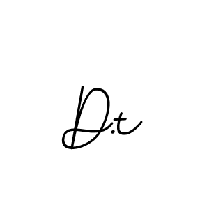 How to make D.t signature? BallpointsItalic-DORy9 is a professional autograph style. Create handwritten signature for D.t name. D.t signature style 11 images and pictures png