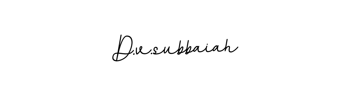 How to make D.v.subbaiah signature? BallpointsItalic-DORy9 is a professional autograph style. Create handwritten signature for D.v.subbaiah name. D.v.subbaiah signature style 11 images and pictures png