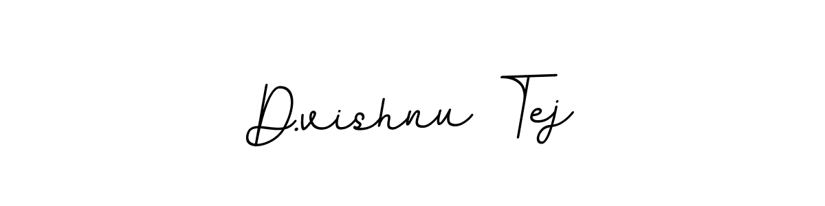 Use a signature maker to create a handwritten signature online. With this signature software, you can design (BallpointsItalic-DORy9) your own signature for name D.vishnu Tej. D.vishnu Tej signature style 11 images and pictures png