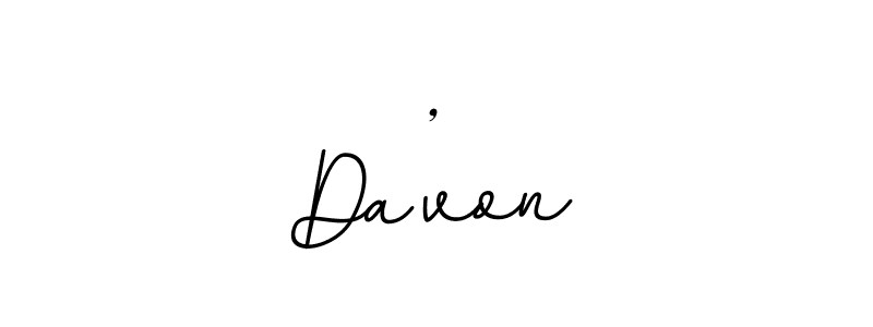 Make a beautiful signature design for name Da’von. With this signature (BallpointsItalic-DORy9) style, you can create a handwritten signature for free. Da’von signature style 11 images and pictures png