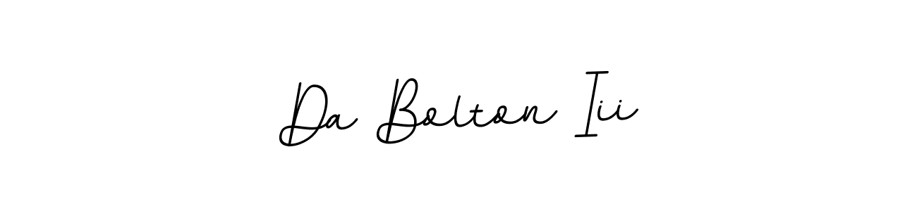 You should practise on your own different ways (BallpointsItalic-DORy9) to write your name (Da Bolton Iii) in signature. don't let someone else do it for you. Da Bolton Iii signature style 11 images and pictures png