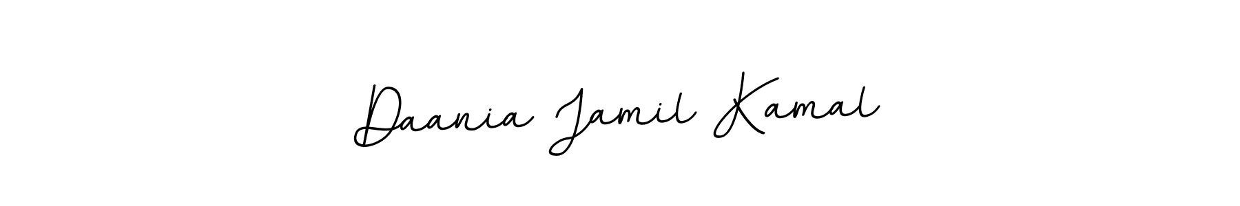 This is the best signature style for the Daania Jamil Kamal name. Also you like these signature font (BallpointsItalic-DORy9). Mix name signature. Daania Jamil Kamal signature style 11 images and pictures png