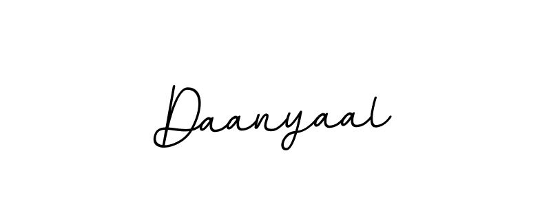 Create a beautiful signature design for name Daanyaal. With this signature (BallpointsItalic-DORy9) fonts, you can make a handwritten signature for free. Daanyaal signature style 11 images and pictures png
