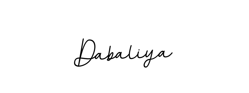 How to make Dabaliya name signature. Use BallpointsItalic-DORy9 style for creating short signs online. This is the latest handwritten sign. Dabaliya signature style 11 images and pictures png