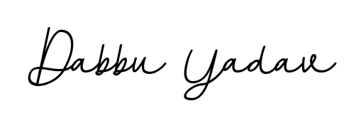 You should practise on your own different ways (BallpointsItalic-DORy9) to write your name (Dabbu Yadav) in signature. Don't let someone else do it for you. Dabbu Yadav signature style 11 images and pictures png