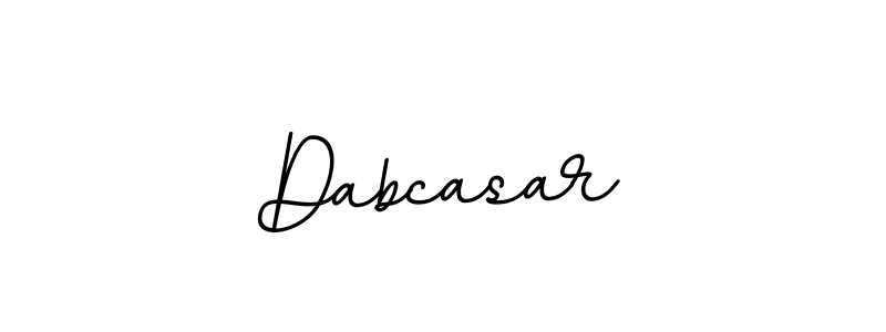 The best way (BallpointsItalic-DORy9) to make a short signature is to pick only two or three words in your name. The name Dabcasar include a total of six letters. For converting this name. Dabcasar signature style 11 images and pictures png