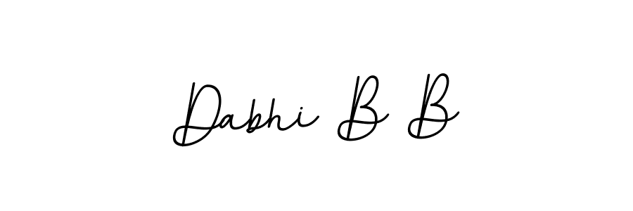 Use a signature maker to create a handwritten signature online. With this signature software, you can design (BallpointsItalic-DORy9) your own signature for name Dabhi B B. Dabhi B B signature style 11 images and pictures png