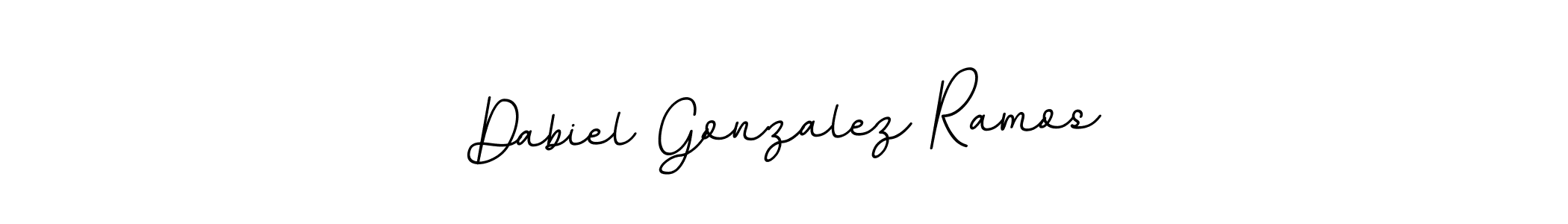 How to make Dabiel Gonzalez Ramos name signature. Use BallpointsItalic-DORy9 style for creating short signs online. This is the latest handwritten sign. Dabiel Gonzalez Ramos signature style 11 images and pictures png