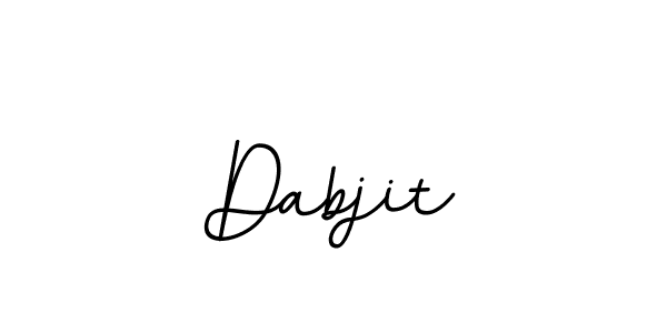 Design your own signature with our free online signature maker. With this signature software, you can create a handwritten (BallpointsItalic-DORy9) signature for name Dabjit. Dabjit signature style 11 images and pictures png