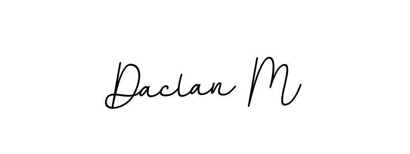 It looks lik you need a new signature style for name Daclan M. Design unique handwritten (BallpointsItalic-DORy9) signature with our free signature maker in just a few clicks. Daclan M signature style 11 images and pictures png