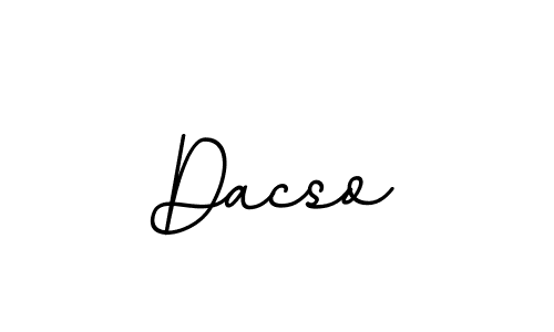 Use a signature maker to create a handwritten signature online. With this signature software, you can design (BallpointsItalic-DORy9) your own signature for name Dacso. Dacso signature style 11 images and pictures png