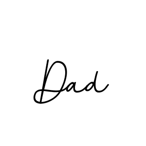 Design your own signature with our free online signature maker. With this signature software, you can create a handwritten (BallpointsItalic-DORy9) signature for name Dad. Dad signature style 11 images and pictures png