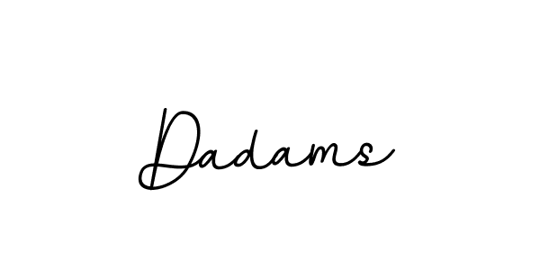 Use a signature maker to create a handwritten signature online. With this signature software, you can design (BallpointsItalic-DORy9) your own signature for name Dadams. Dadams signature style 11 images and pictures png