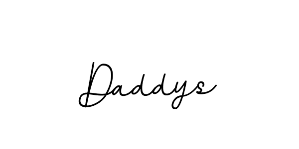 Make a beautiful signature design for name Daddys. With this signature (BallpointsItalic-DORy9) style, you can create a handwritten signature for free. Daddys signature style 11 images and pictures png