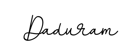 Get an exclusive digital autograph for Daduram. The BallpointsItalic-DORy9 typeface captures the charm of real penmanship on paper. Daduram signature style 11 images and pictures png