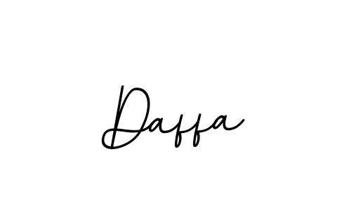 Use a signature maker to create a handwritten signature online. With this signature software, you can design (BallpointsItalic-DORy9) your own signature for name Daffa. Daffa signature style 11 images and pictures png