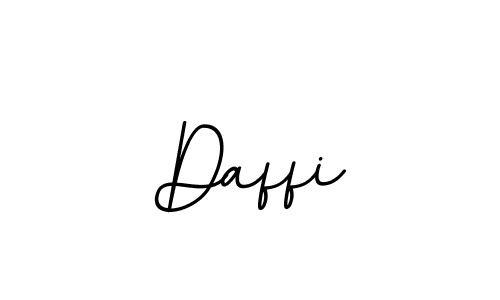 Design your own signature with our free online signature maker. With this signature software, you can create a handwritten (BallpointsItalic-DORy9) signature for name Daffi. Daffi signature style 11 images and pictures png