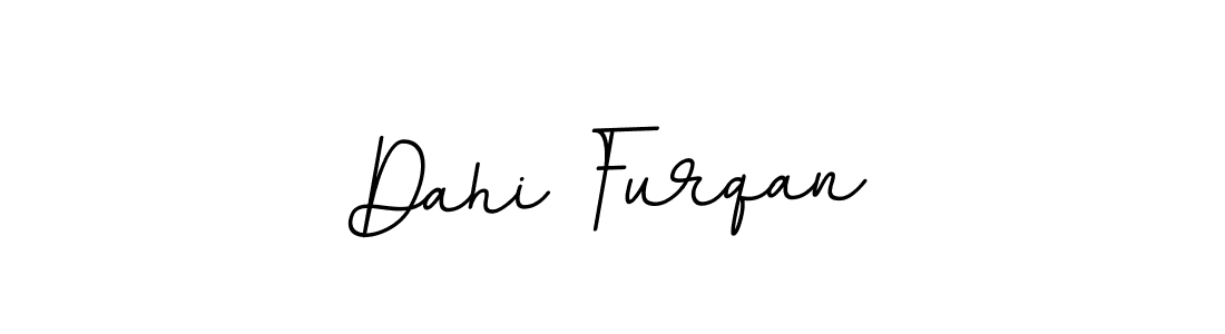 Make a beautiful signature design for name Dahi Furqan. With this signature (BallpointsItalic-DORy9) style, you can create a handwritten signature for free. Dahi Furqan signature style 11 images and pictures png