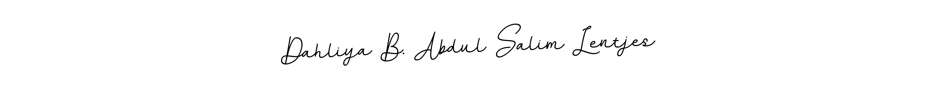 Once you've used our free online signature maker to create your best signature BallpointsItalic-DORy9 style, it's time to enjoy all of the benefits that Dahliya B. Abdul Salim Lentjes name signing documents. Dahliya B. Abdul Salim Lentjes signature style 11 images and pictures png