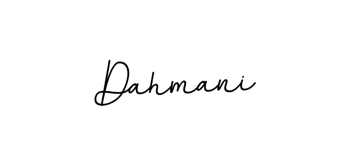 Design your own signature with our free online signature maker. With this signature software, you can create a handwritten (BallpointsItalic-DORy9) signature for name Dahmani. Dahmani signature style 11 images and pictures png