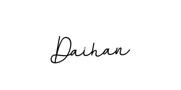 BallpointsItalic-DORy9 is a professional signature style that is perfect for those who want to add a touch of class to their signature. It is also a great choice for those who want to make their signature more unique. Get Daihan name to fancy signature for free. Daihan signature style 11 images and pictures png