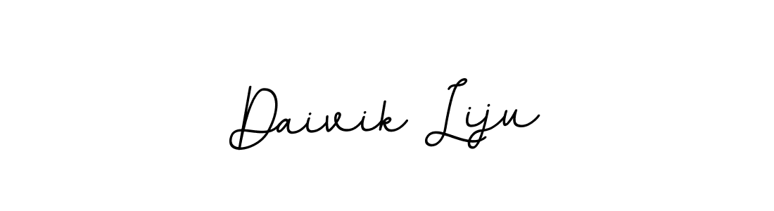 You should practise on your own different ways (BallpointsItalic-DORy9) to write your name (Daivik Liju) in signature. don't let someone else do it for you. Daivik Liju signature style 11 images and pictures png