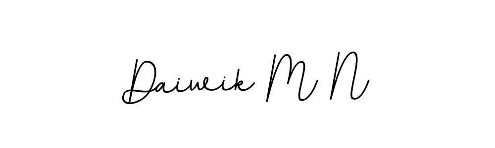 How to Draw Daiwik M N signature style? BallpointsItalic-DORy9 is a latest design signature styles for name Daiwik M N. Daiwik M N signature style 11 images and pictures png