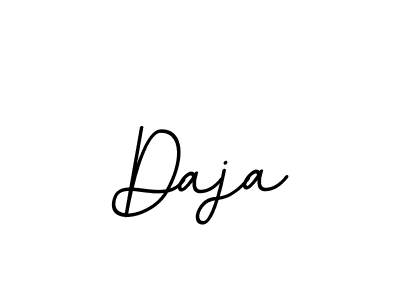 You should practise on your own different ways (BallpointsItalic-DORy9) to write your name (Daja) in signature. don't let someone else do it for you. Daja signature style 11 images and pictures png