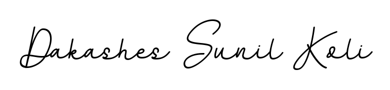 Download transparent PNG signature for name Dakashes Sunil Koli styled with BallpointsItalic-DORy9 font. Ready to paste directly into PDF and Word agreements. Dakashes Sunil Koli signature style 11 images and pictures png
