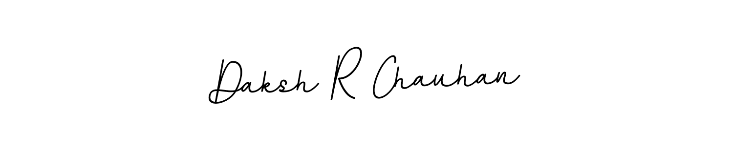 Create a beautiful signature design for name Daksh R Chauhan. With this signature (BallpointsItalic-DORy9) fonts, you can make a handwritten signature for free. Daksh R Chauhan signature style 11 images and pictures png