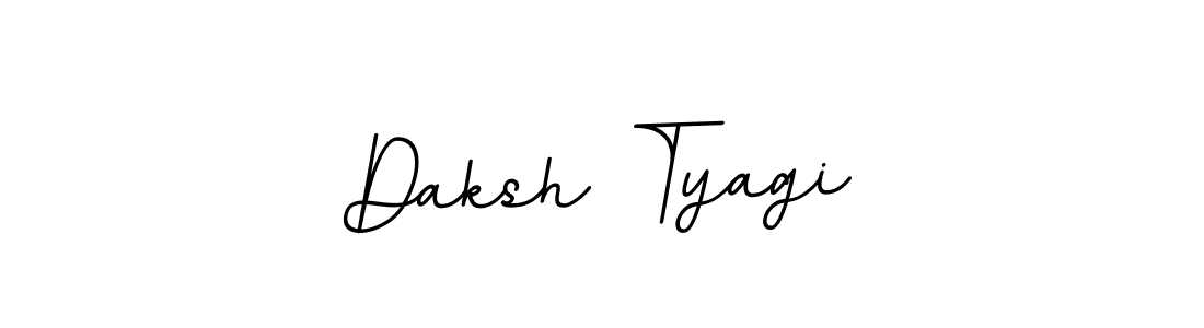 Make a beautiful signature design for name Daksh Tyagi. With this signature (BallpointsItalic-DORy9) style, you can create a handwritten signature for free. Daksh Tyagi signature style 11 images and pictures png